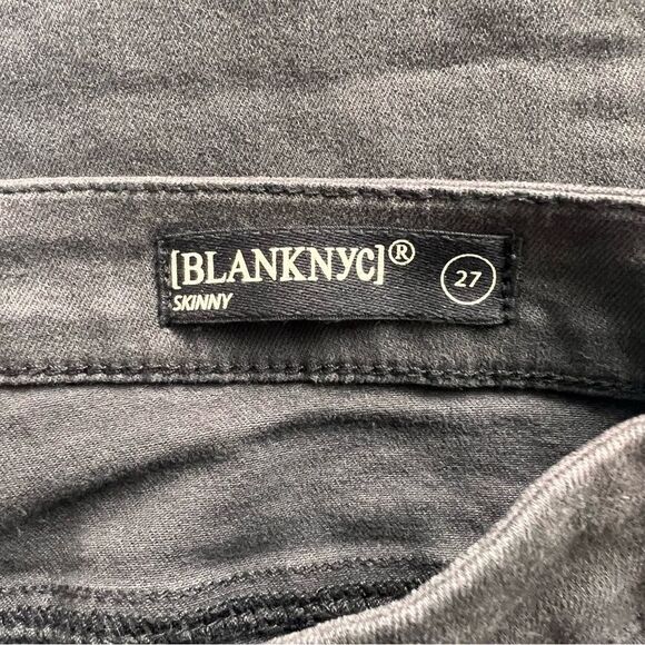 Blank NYC Faded Black Lace Up Skinny Jeans - Picture 11 of 12